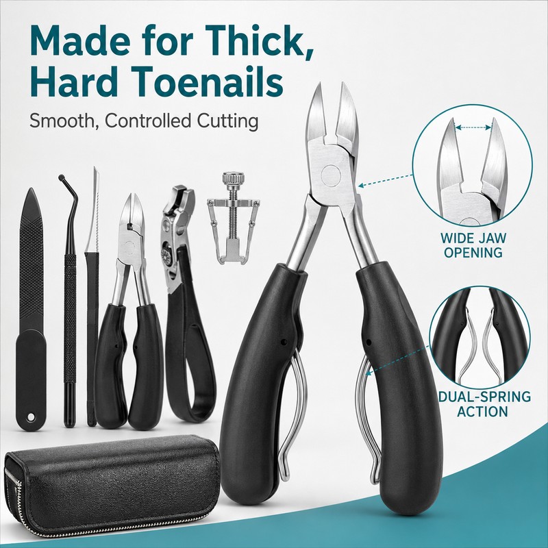 7-Piece Ingrown Toenail Tool Kit for Home Nail Care –