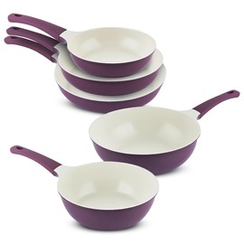 UPIT Non Stick Ceramic Frying Pan Skillet | Scratch-Resistant PFOA & PFOS Free Non Toxic Pan for Cooking | Compatible with Induction, Gas & Electric Stovetops (11 IN)