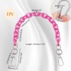 arricraft 1 Pc Cute Pink Acrylic Purse Strap Bag, 13.9