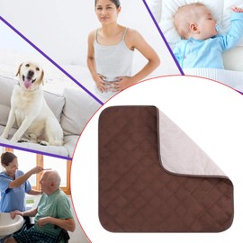 Large Absorbent Washable Incontinence Chair Seat Protector Pad Chair Sheet Waterproof Washable Seat Pads Incontinence Chair Absorbent Pads Nonslip Pet Underpads for Adult Children Baby Pet Mat,55x53cm