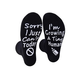 Pregnancy Gifts for Expecting Mom Socks First Time Mother Gifts for New Mom Mommy Christmas Birthday Gift from Husband Friends Growing A Tiny Human Pregnancy Socks