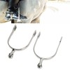 FOLOSAFENAR Horse Riding Spurs, Horse Spurs Portable Stainless Steel Easy