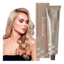 Tinte Para Cabello Alfaparf Evolution 60gr + Peroxido 20vol Tono 10NB - Rubio Extraclaro