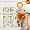 WCGXKO Cheese Themed Kitchen Towel (Cartoon Pattern, Cotton, 23"L x