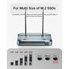 SUITOK Dual-Bay M.2 SSD Cloner 20Gbps NVMe Duplicator Quadruple Cooling