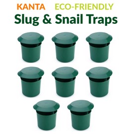 kanta Garden Snail and Slug Trap Eco Friendly Non-toxic Plastic Pest Catcher Box Safe Outdoor Gardening flowers - No poisons or Chemicals (Pack of 8)