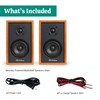 Electrohome Berkeley 2.0 Stereo Powered Bookshelf Speakers with Built-in Amplifier