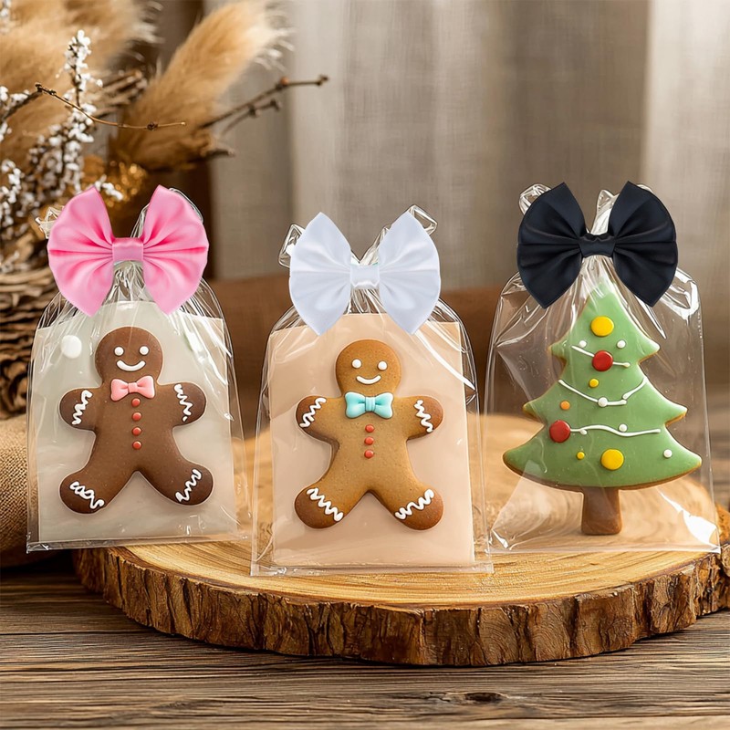 Twist Tie Bows (Rose Pink)