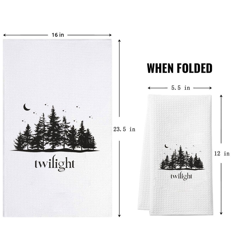 BAUNA Twilight Inspired Kitchen Towel Vampire Movie Dishes Towel City