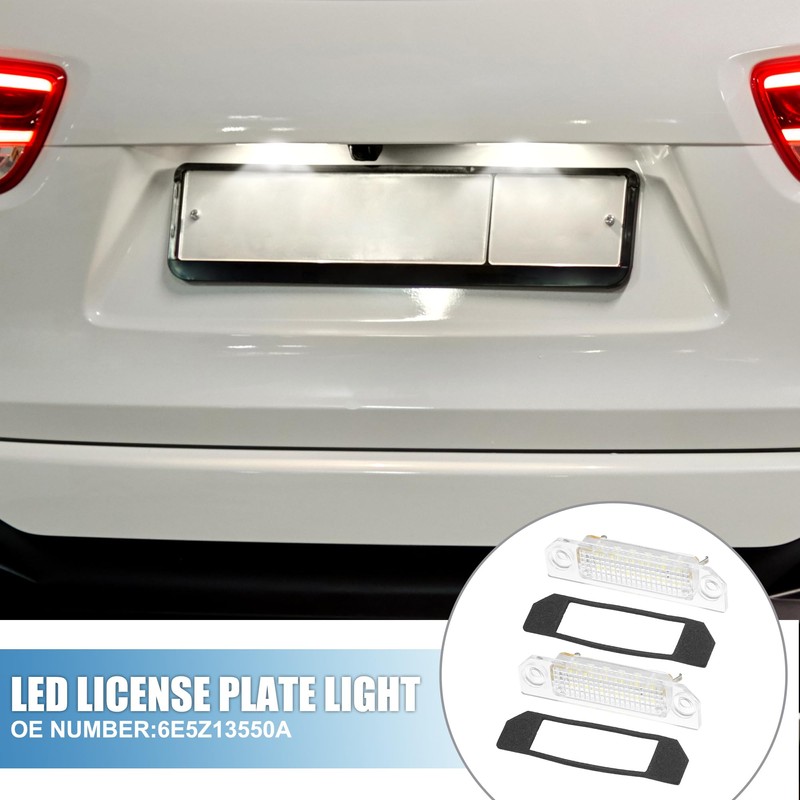 A ABSOPRO Car LED License Plate Light Assembly No.6E5Z13550A for