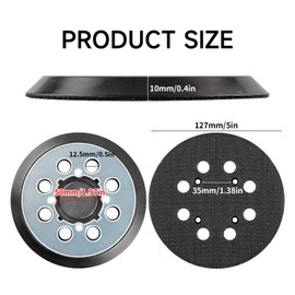 Aiyraa 2Pcs Orbital Sander Pads for Dewalt DWE6421 6421K DWE6423 6423K DCW210B DWE64233 & N329079, 5 Inch 8-Hole 123mm Round Hook and Loop Replacement Sanding Discs for Dewalt Sander Cordless