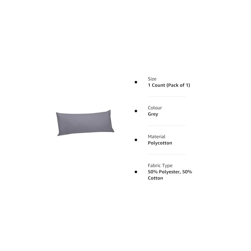 AIMANE® Long Bolster Pillowcase Cover - Body Pillow Neck Support