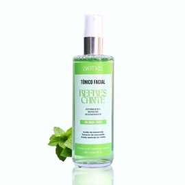 Tónico facial astringente para piel grasa, con agua de azahar, extractos naturales y menta, refresca, controla el brillo, disminuye poros abiertos, piel mate.