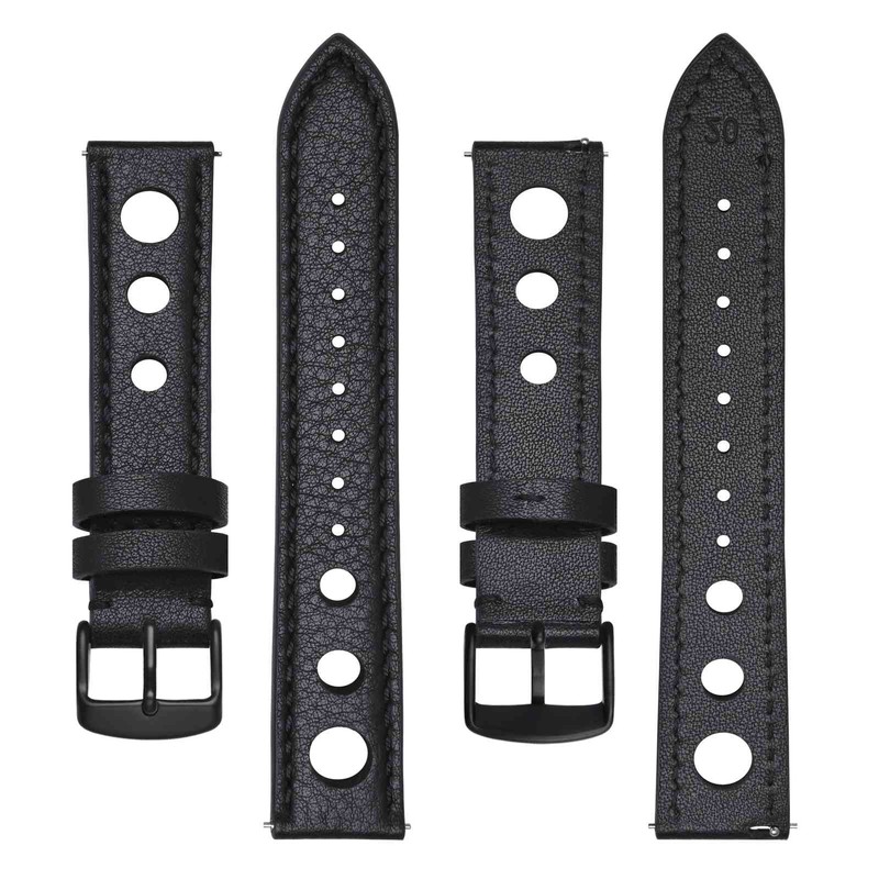 BISONSTRAP Rally Men's Leather Watch Strap Width 18 mm 20
