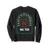 Santa Favorite Nail Tech Christmas Jumper Sweatshirt, black