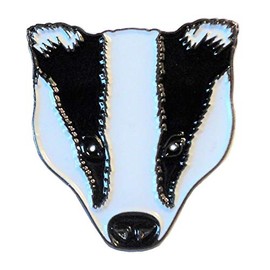 GBJUK Badger Pin Lapel Badge with Butterfly Clasp Back