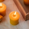 TELOSMA Natural Beeswax Votive Candles in Bulk - Small Beeswax