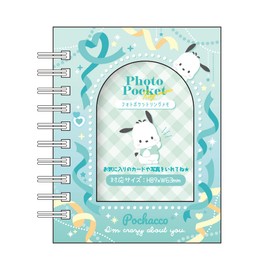 Tees Factory Sanrio SR-5543285PC Photo Pocket Ring Memo Heart Ribbon Pochacco H 4.1 x W 3.2 x D 0.6 inches (10.3 x 8.2 x 1.5 cm)