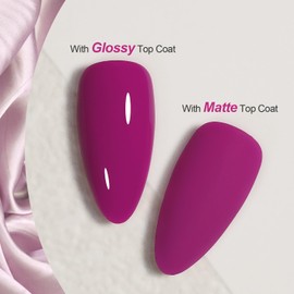 GAOY Purple Gel Nail Polish, 16ml Soak Off UV Light Cure Gel Polish for Nail Art DIY Manicure at Home, 1607 Plum Purple