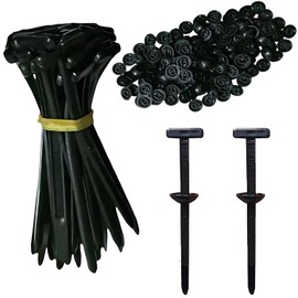 Nylon Universal Cable Tie Buckle,Automotive Zipper Clips (100)