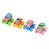 4pcs Pull Back Car Toys Cartoon Q Version Alloy Vehicle