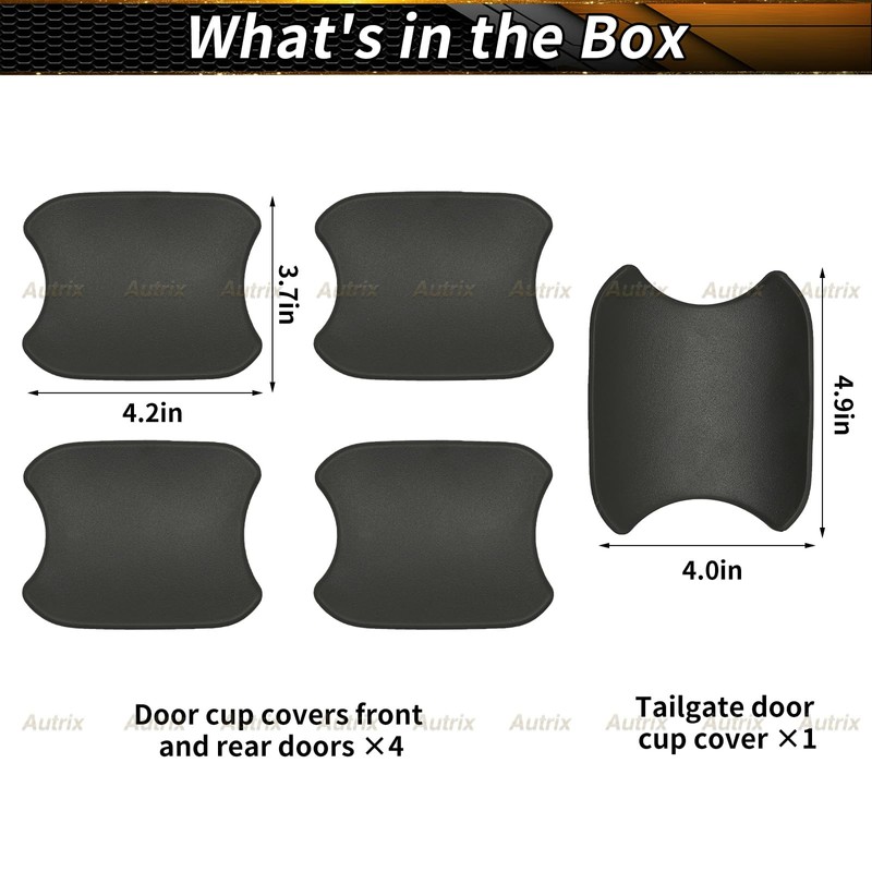 Autrix Door Handle Bowl Protector Compatible with 2021-2026 Ford Bronco