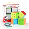 ROXENDA Speed Cube Set, Stickerless Cube Set of 2x2 3x3