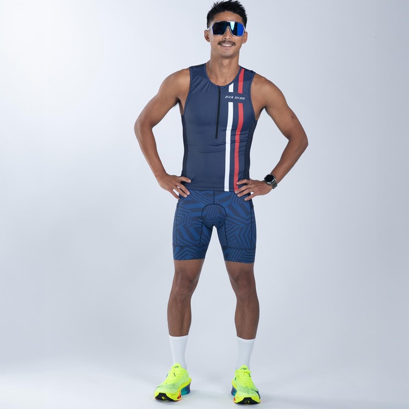 Zoot Men’s LTD Triathlon Tank Top, Compression Tri Top for