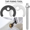 DOITOOL Faucet Fixing Bracket 1 Set Faucet Mounting Nut and