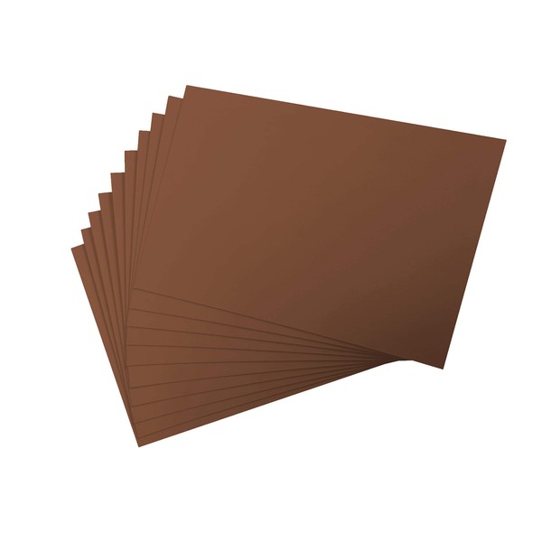 Coloured Card Paper A4 300GSM 10 Sheets, Card Stock, Pastel Paper, Art Paper for Painting, Drawing, Crafts, Handmade, Pastel Colours and Kraft Printer Paper (Brown)