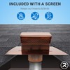 RDP Copper Rooftop Exhaust Vent Cap with Damper and Bottom