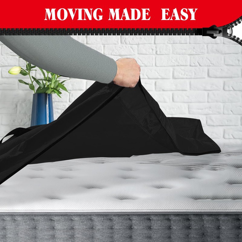 Todosy Mattress Bags for Moving and Storage, Zippered Mattress Storage