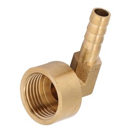 90 Degree Elbow Brass Barb Fitting Female Thread Brass Elbow Hose Barb Coupling Connector Joint Adapter Fitting G1/2 Air/Water/Fuel/Oil/Inert Gases(8mm)