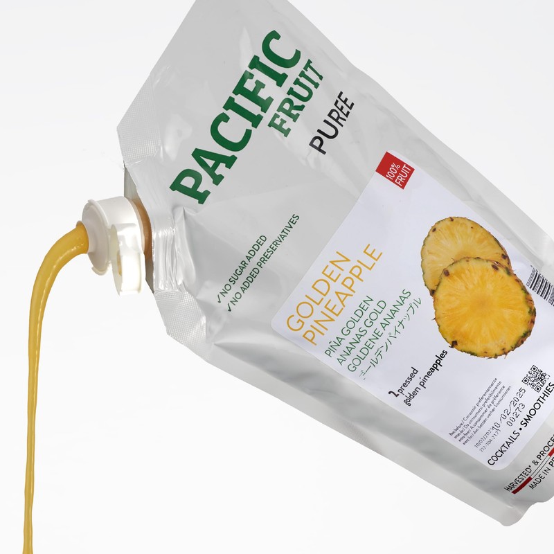 Pacific Fruit | Pineapple Puree, 100% Real Fruit, No added
