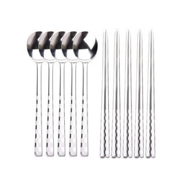 Bloom at Home Check Sanding 5-Piece Cutlery Set (Bulk) / 블룸엣홈 체크 샌딩 5벌 수저세트 (벌크)