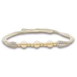 DÉCOPRO (TM) Rope Holdback with Glass Beads, Color# A2 - Cream Ivory [Sold Individually]