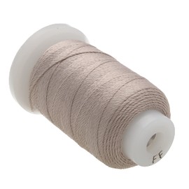 The Beadsmith Pure Silk Cord – Grey Color – Size FF (0.381mm/0.0150”) – 115 Yards (345ft), 1/2-Ounce Spool – for Knotting Pearls, Gemstones, Crystals and Beads