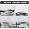 FEPTUASE Shower Caddy Adhesive Replacement, Transparent Strong Adhesive Hooks, No