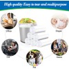 5 Gallon 60pcs (Fit 4.5-5.3 Gal) Small Clear Trash Bags