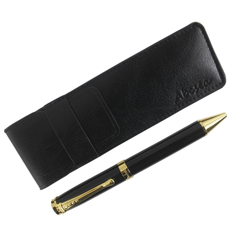 Abcsea Klassische Edition Executive Style Kugelschreiber Mit Stifttasche - Schwarz