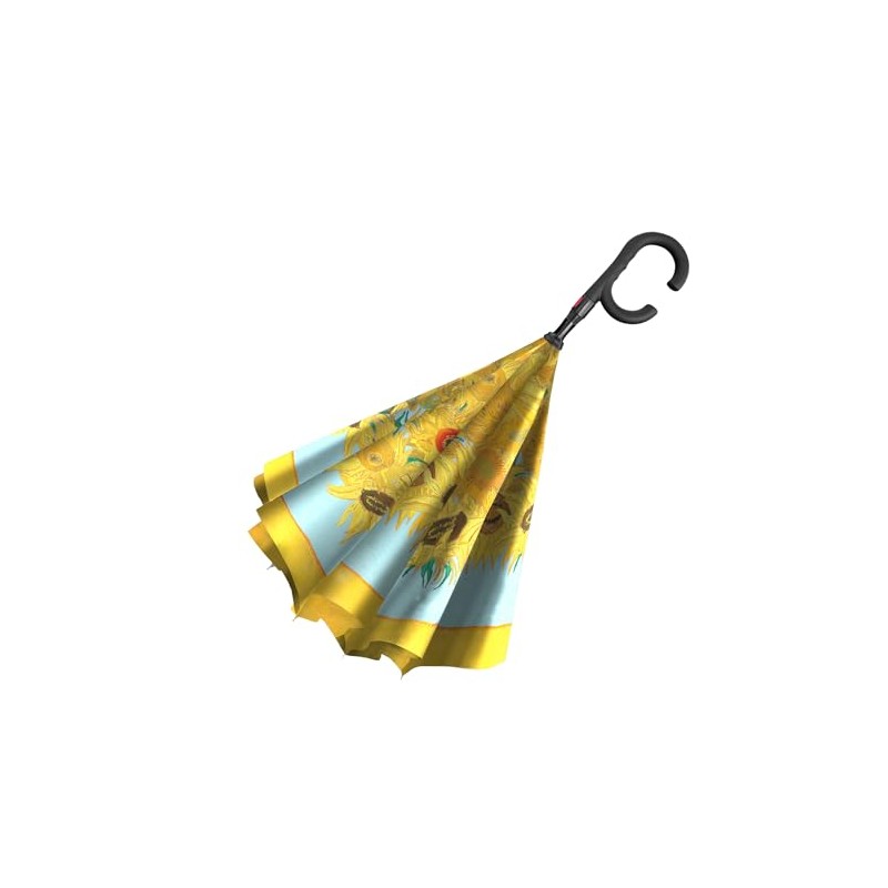 RainCaper Reverse Inverted (inside-out) Windproof Fine Art van Gogh Sunflowers