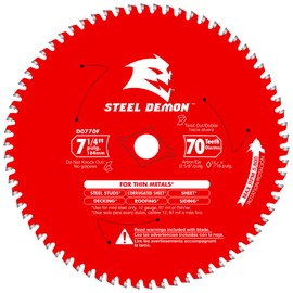 Diablo D0770F 7-1/4" 70T Diablo Steel Demon Metal Circular Saw Blade