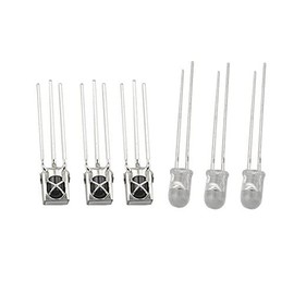BGTXINGI 100PCS 50 Pairs 5mm Infrared Diode LED 940nm IR Emission and Receiver (Three Legs)