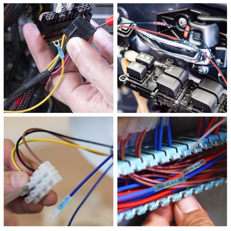 TICONN 250Pcs Heat Shrink Wire Connectors, Waterproof Automotive Marine Electrical