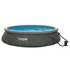 Funsicle QuickSet Ring Top Above Ground Swimming Pool, Herringbone -