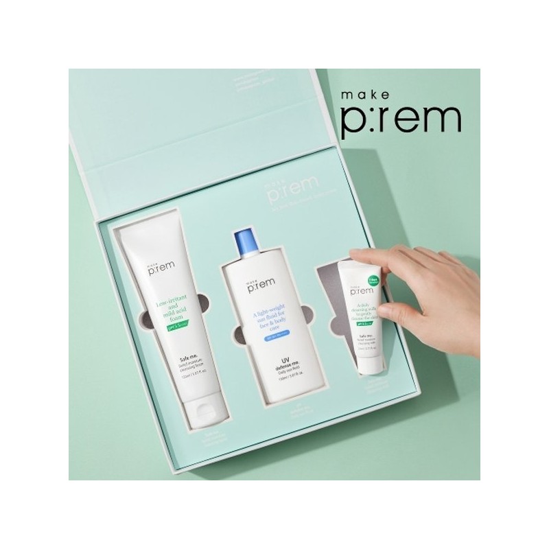 Makeprem 메이크프렘 유브이 디펜스 미 데일리 선플루이드 150ml+(랜덤)튜브2... Makeprem UV