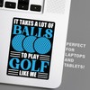 Funny Golf Stickers – Choose from 10 Humorous Designs –