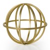 DreamsEden Geometric Sculpture, Gold Decorative Metal Sphere Modern Home Decor
