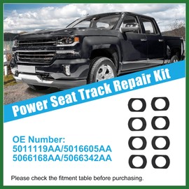 Motoforti 8pcs Power Seat Track Repair Kit Seat Track Bushings Applied to No.5011119AA/5016605AA Long-Lasting
