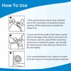 Ostomy Barrier Strips,Elastic Skin Adhesive Ostomy Barrier Tape for Colostomy